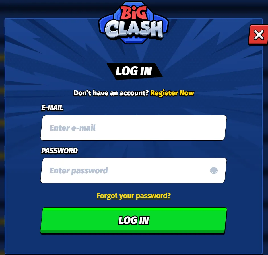 Big Clash Casino login
